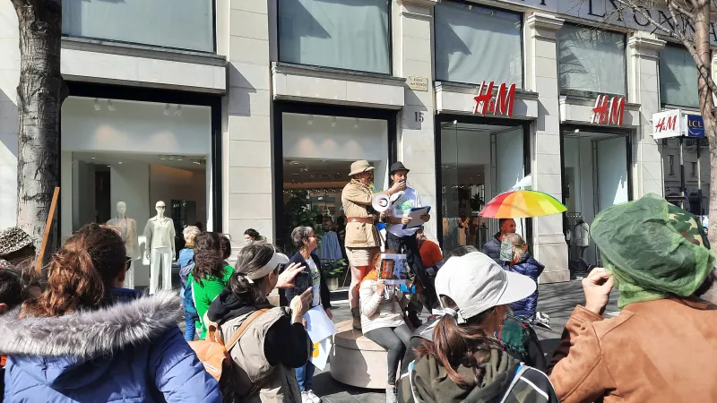 Un collectif dénonce le greenwashing des enseignes installées à Nice - RCF