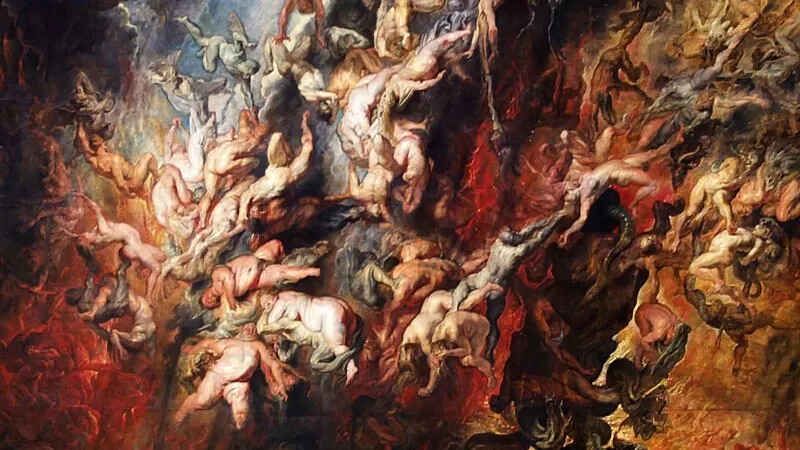 Peter Paul Rubens. La Chute des Anges rebelles. Alte Pinakothek, Munich, 1620.