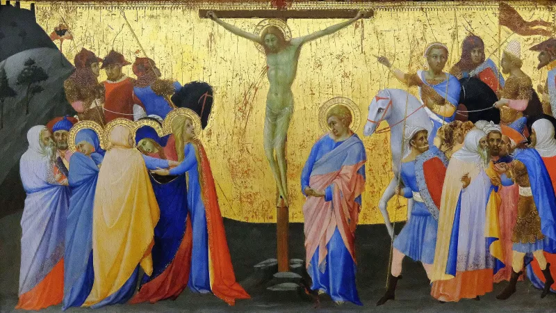 Bartolomeo Bulgarini, Crucifixion, 1330 ©Wikimédia commons