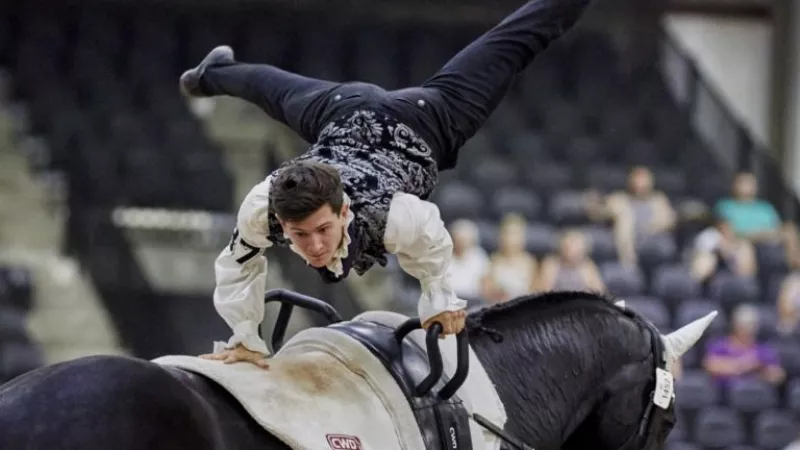 Lambert Leclézio, cavalier de voltige - ©IFCE 