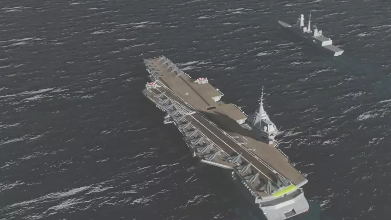 Visuel du PA-NG. Capture écran de la vidéo de la Marine nationale