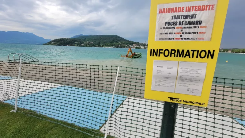 Des panneaux à portée pédagogique seront disséminés sur les bords de lac ©RCF Haute-Savoie 