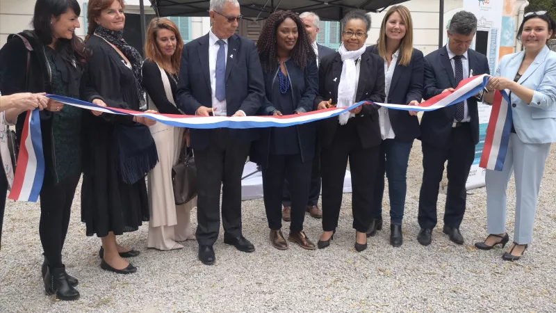 Le centre d'accueil a été inauguré en présence de la sous-préfète des Alpes-Maritimes, Patricia Valma, et de l'adjointe au maire de Nice déléguée aux droits des femmes, Maty Diouf. Photo RCF