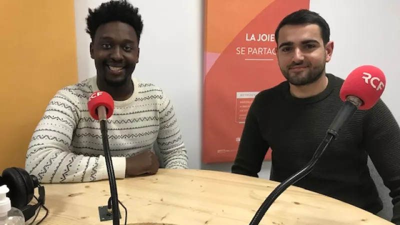Djilan Soulé, créateur de MasterCV, et Raphaël Dempure, directeur des programmes de l'Accélérateur M 