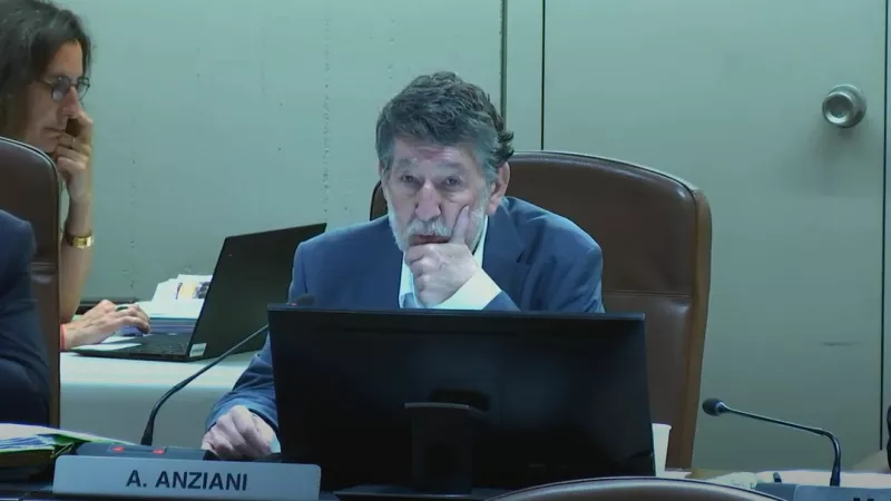 Alain Anziani s'est exprimé sur la relégation des Girondins de Bordeaux en Conseil de Bordeaux Métropole ce vendredi 20 mai 2022, photo capture écran du Conseil.