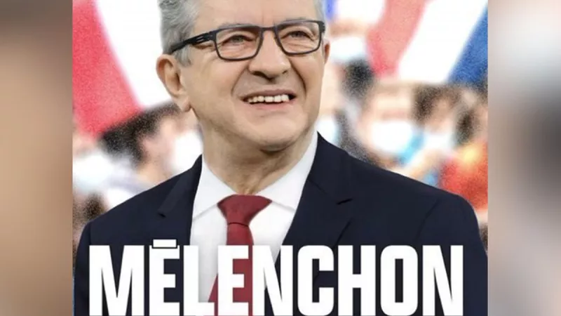 L'affiche électorale de Jean-Luc Mélenchon