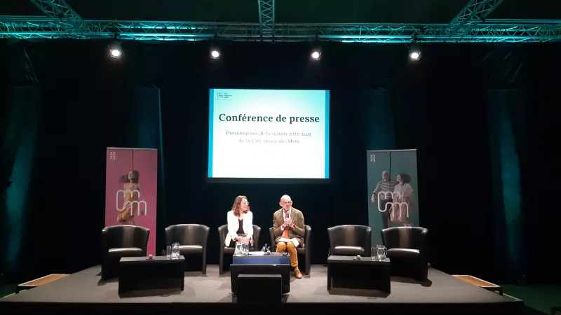 Florence Alibert et Patrick Thil dévoilent le programme de la cité musicale-Metz