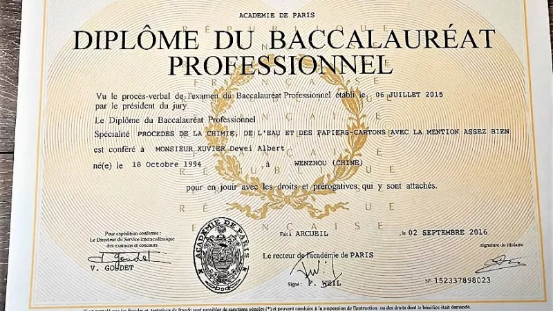 Le diplôme du baccalauréat - Wikimedia