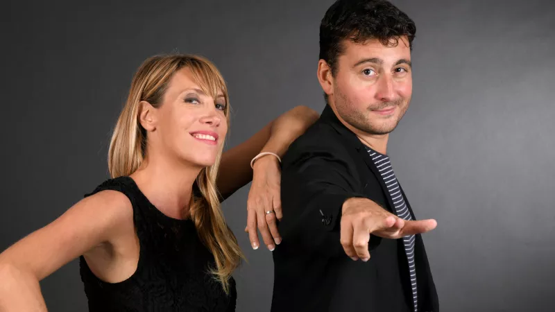 Emma Gattuso (à gauche), Thibaud Choplin - © Nicolas Deschamps