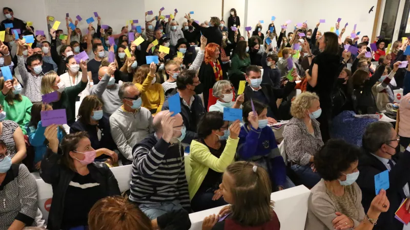 Les votes lors de la soirée en 2021 © Nuit du droit Lorient