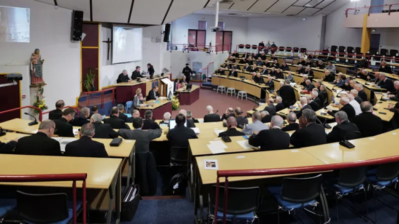 L'assemblée plénière des évêques à Lourdes, le 08/11/2021 ©Laurent Ferriere / Hans Lucas