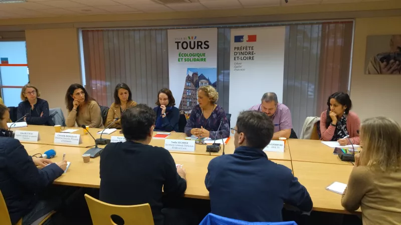 Conférence de presse sur l'avenir de "La Maison". ©L.Ripert