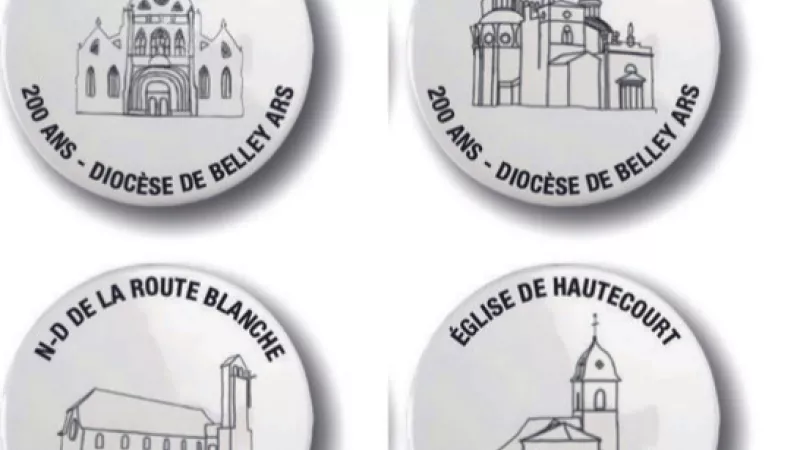 Fèves : Eglise de Brou Basilique d'Ars Notre Dame de la route Blanche Eglise de Hautecourt