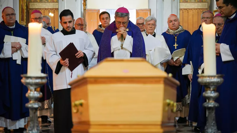 Les obsèques de Mgr Barsi dans la cathédrale de Monaco ce 4 janvier 2023 - Direction de la Communication / Michael Alesi & Stéphane Danna