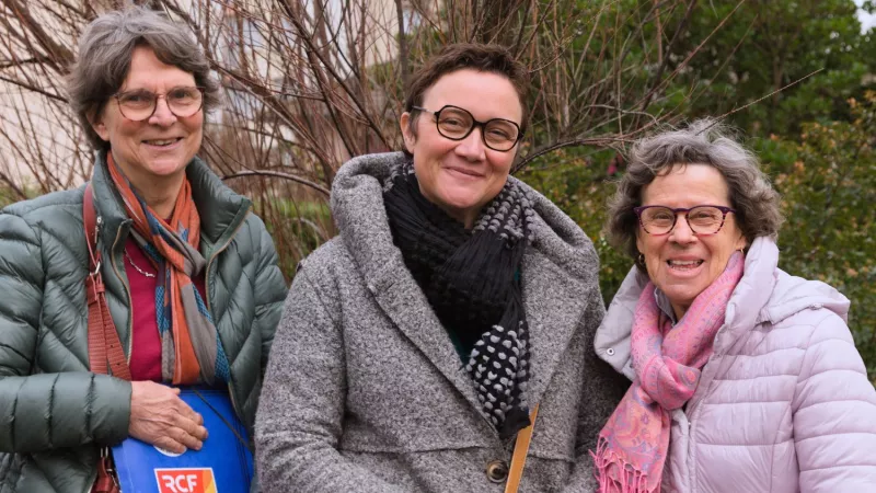 Marie Elisabeth Dichamp, Céline Journot, Marthe Carrat © RCF Jura - Francois Ducoloner