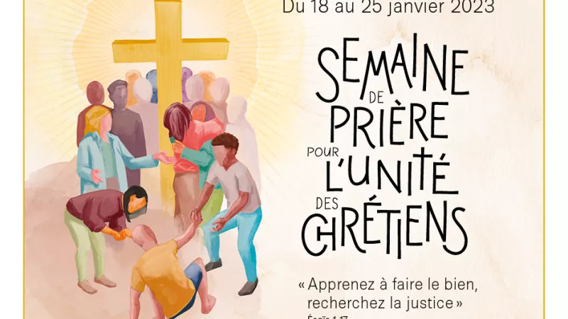 Affiche semaine de prière pour l'unité des chrétiens 2023