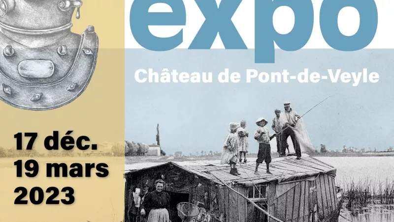 affiche exposition au fil de la Saône