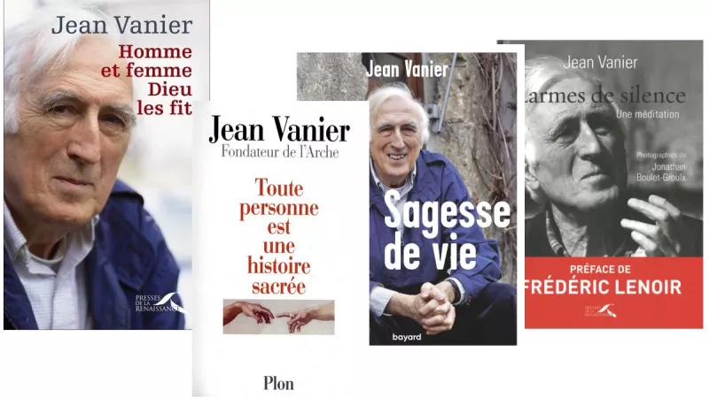 Jean Vanier est l'auteur de nombreux livres, essentiellement des essais de spiritualité 
