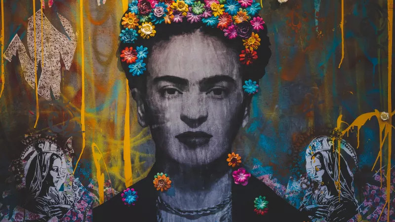 Frida Kahlo - Pexels - Photo by Brett Sayles: https://www.pexels.com/photo/creative-graffiti-wall-with-portrait-of-frida-kahlo-6424244/