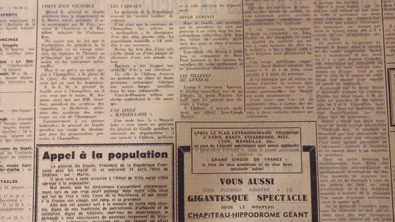 Article du journal L'Union de 1963