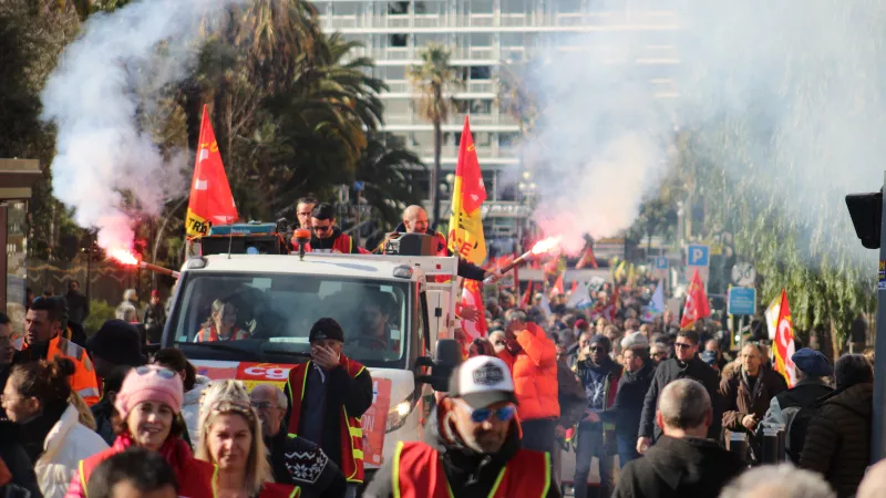 Une mobilisation contre la réforme des retraites à Nice - RCF