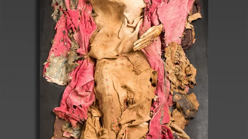 Momie d'un praticien au musée de Châteauroux. © Musée Bertrand de Châteauroux.