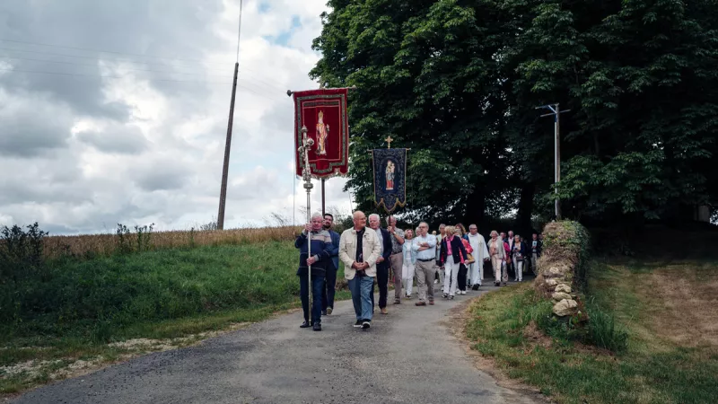 Procession à l'occasion du pardon de Sainte-Anne, le 26/07/2022 ©Herve Chatel / Hans Lucas