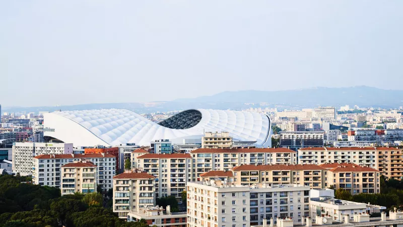 Le stade vélodrome à Marseille, pourrait accueillir le pape François, lors de sa visite le 23 septembre 2023 ©Nival Anne-Sophie / Hans Lucas