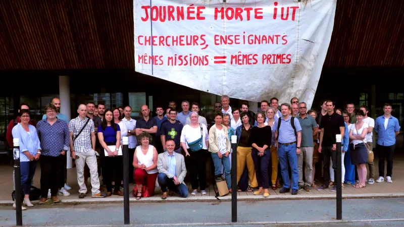 Les enseignants de l'IUT d'Angers étaient en grève lundi 19 juin © RCF Anjou