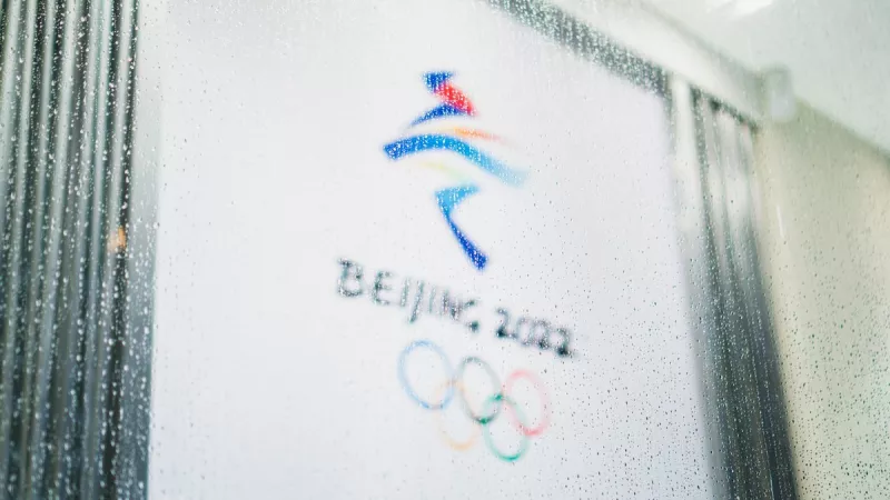 Pancarte des Jeux Olympiques de 2022 à Pékin, en Chine. ©Unsplash