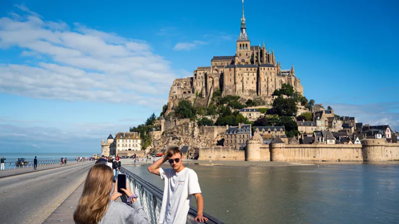 Le Mont-Saint-Michel a accueilli plus de 2,8 millions de touristes en 2022 (Photo le 12/09/2021 ©Xose Bouzas / Hans Lucas)