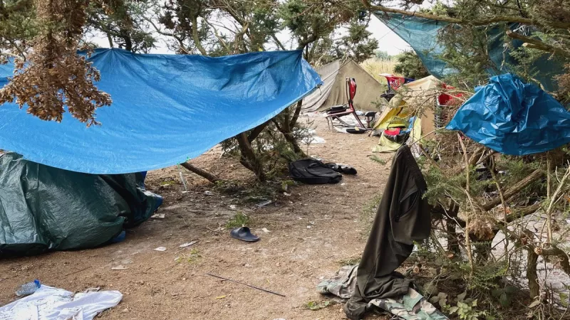 Camp de réfugiés à Calais, en France. ©Unsplash