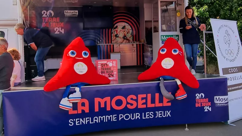 La Moselle célèbre les J - 1 an avant l'ouverture des Jeux Olympiques et Paralympiques de Paris 2024