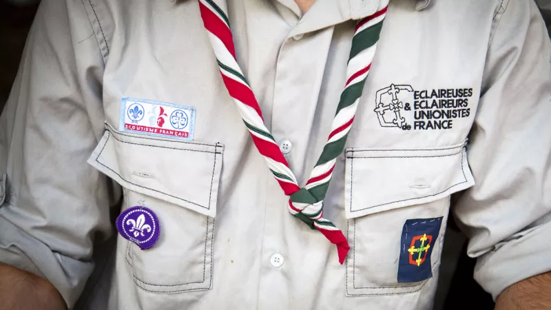 330 scouts français participent cette année au Jamborée en Corée du Sud ©Corinne Simon / Hans Lucas