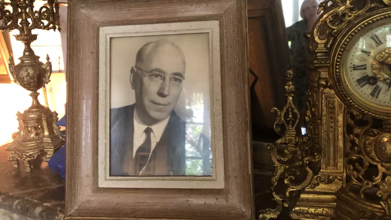 Martine Gérardin et son grand-père