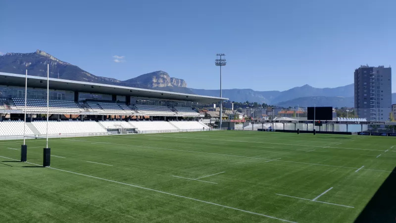 Le Chambéry Savoie Stadium permet une vue à 360° sur les massifs alentours