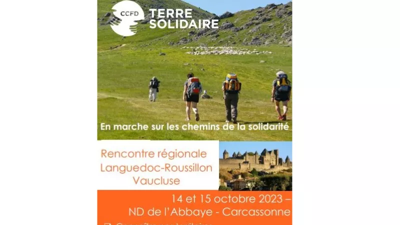 Affiche de la rencontre régionale du CCFD-TS 2023 - ® RCF 34