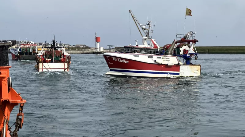 Retour de pêche au port du Guilvinec, dans le Finistère - © archives Ronan Le Coz