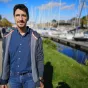 Claire Le Parc avec Jérémie Beyou à Lorient la Base