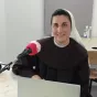 soeur Elena dans les studios de Dialogue RCF à Aix