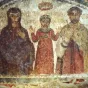 Wikimédia Commons - Détail de fresque catacombes de San Gennaro, Naples.