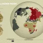 Les Arènes- Les divisions de la guerre froide, l'une des cartes de l'Atlas des frontières pour comprendre la complexité du monde contemporain. 