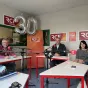 Titre La Ferme Nièvre sur fond vert de rubrique Écologie avec le logo de la chambre d'agriculture de la Nièvre centré en bas