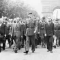 25 août 1944, De Gaulle sur les champs Elysées dans Paris libéré