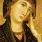 Wikimédia Commons - Vierge à l'Enfant avec deux anges (détail), par Duccio