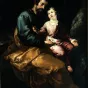 Saint Joseph et l'Enfant, par Francisco de Herrera le Vieux (1648), musée Lazare Galdiano, Madrid.