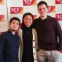 De gauche à droite : Felipe, Carolina et Théophile