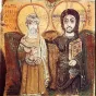 Wikimédia Commons - Le Christ et l'abbé Ména, icône du VIIIe siècle