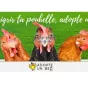 Titre Nevers Agglomération sur fond orange de rubrique Culture avec logo de la communauté de communes centré en bas
