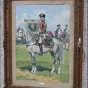 "Maitre de camp général, Cavalerie, vers 1786", aquarelle par Lucien Rousselot (1900-1992)